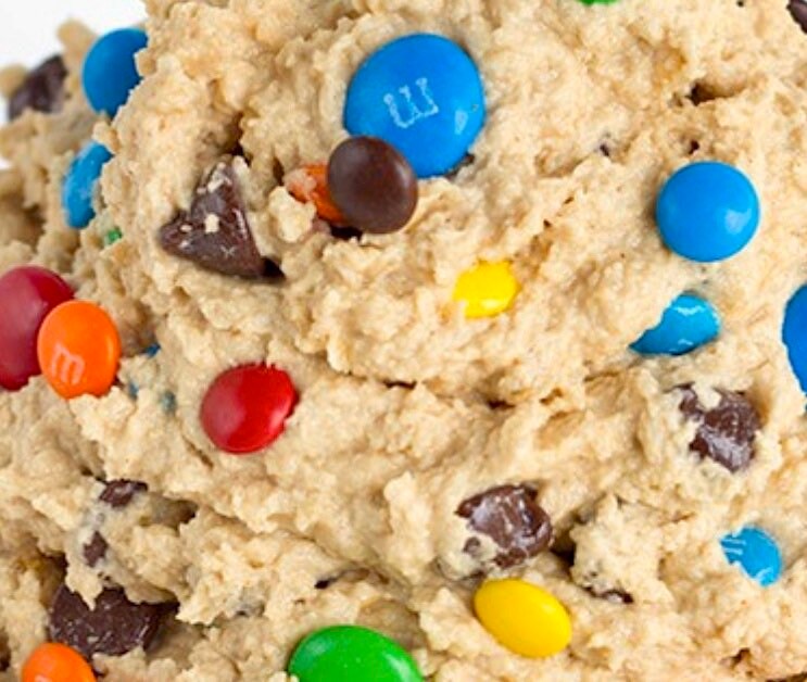 M&M Edible and Bakeable Cookie Dough Makes 1 Dozen Cookies 12 Etsy