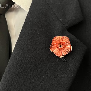 Rose Flower Lapel Pin Metal Gold, Rose Gold, Silver, Black Women Men Cloth Brooches  Pin Wedding Suit Accessories 