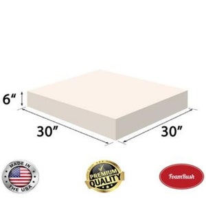 FoamTouch 6 x 36 x 72 Upholstery Foam Cushion High Density Standard (Seat Replacement , Upholstery Sheet , Foam Padding, Bed Padding)