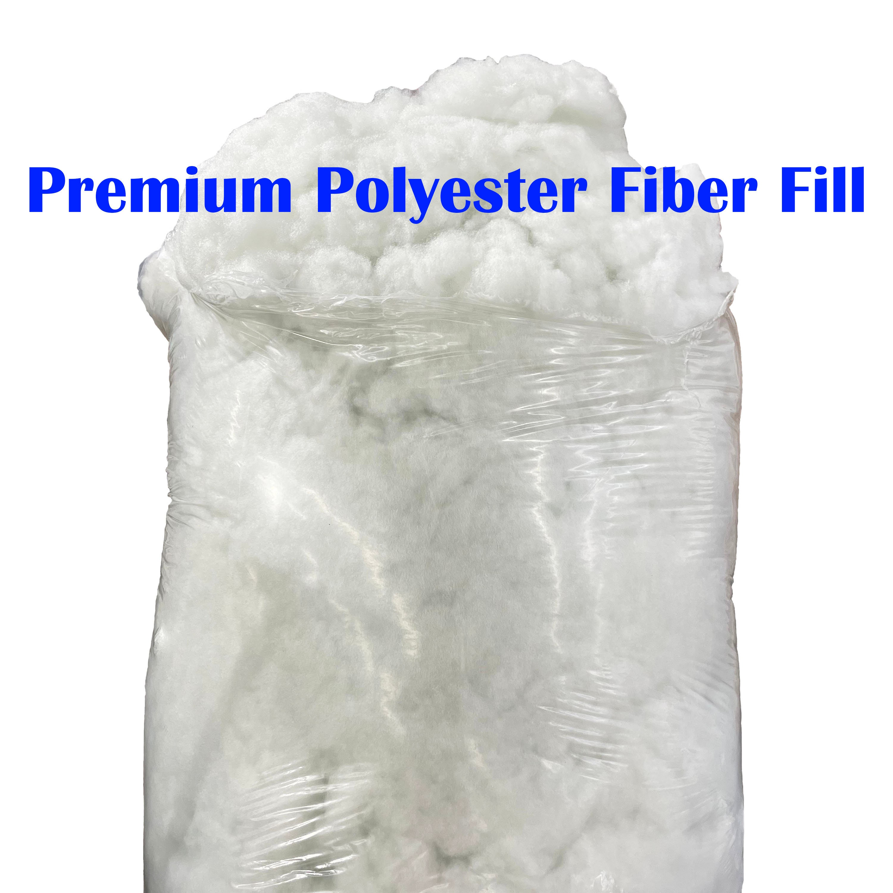 Polyester Fiber Fill Premium Fluff Stuffing Fill Fiber, Pillow Cushion  Washable