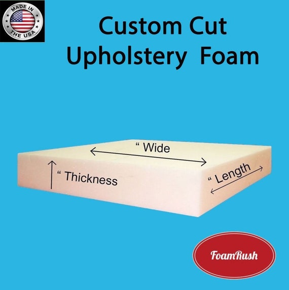 FoamTouch Schiuma Per Imbottitura Alta Densità - Taglio 30x72x4 Pollici (76x183x10 Cm) - Made In USA, Compressione 20 Kg/ILD 16.3