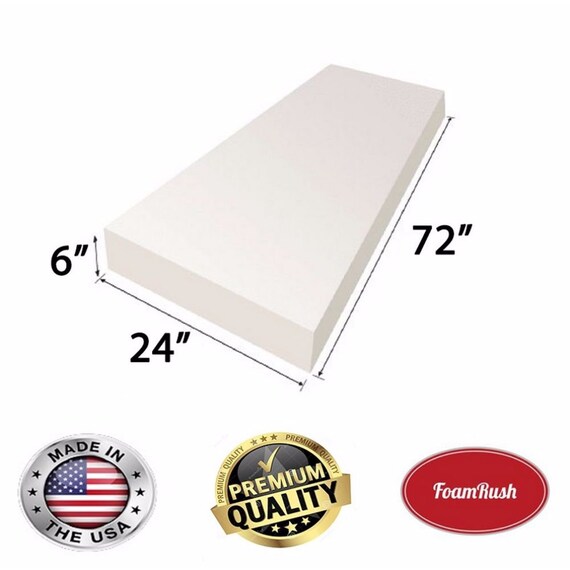 FoamRush 2 x 34 x 34 Upholstery Foam Cushion High Density Chair Cushion Square Foam for Dinning Chairs, Wheelchair Seat Cushion Replacement