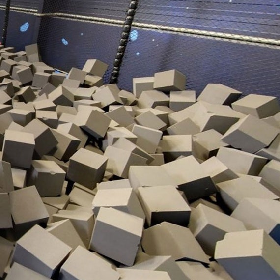 8 X 8 X 8 Foam Pit Blocks/cubes Pit Foam Blocks/cubes for Skateboard  Parks,gymnastics Companies,trampoline Arenas 