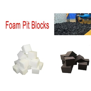 4" x 4" x 4" Foam Pit Blocks/Cubes Pit Foam Blocks/Cubes For Skateboard Parks,Gymnastics Companies,Trampoline Arenas
