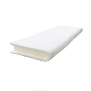 24&quot; x 72&quot; Seat Cushion Foam with Batting/ Dacron (Cushion Seat Replacement) Made in USA all sizes 1&quot; - 6&quot;