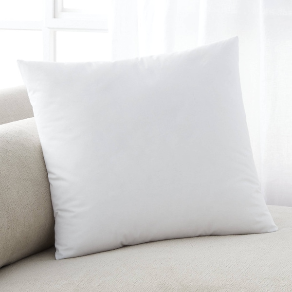 Foamrush 20" x 20" Premium Hypoallergenic Stuffer Pillow Insert Sham Square Form Polyester, White Standard MADE IN The USA