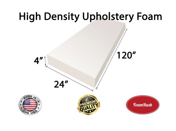 4 x 24x 24 Upholstery Foam Cushion Medium Density (Seat Replacement,  Upholstery Sheet, Foam Padding)