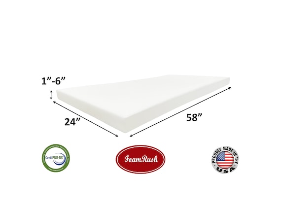  4 x 24x 24 Upholstery Foam Cushion Medium Density