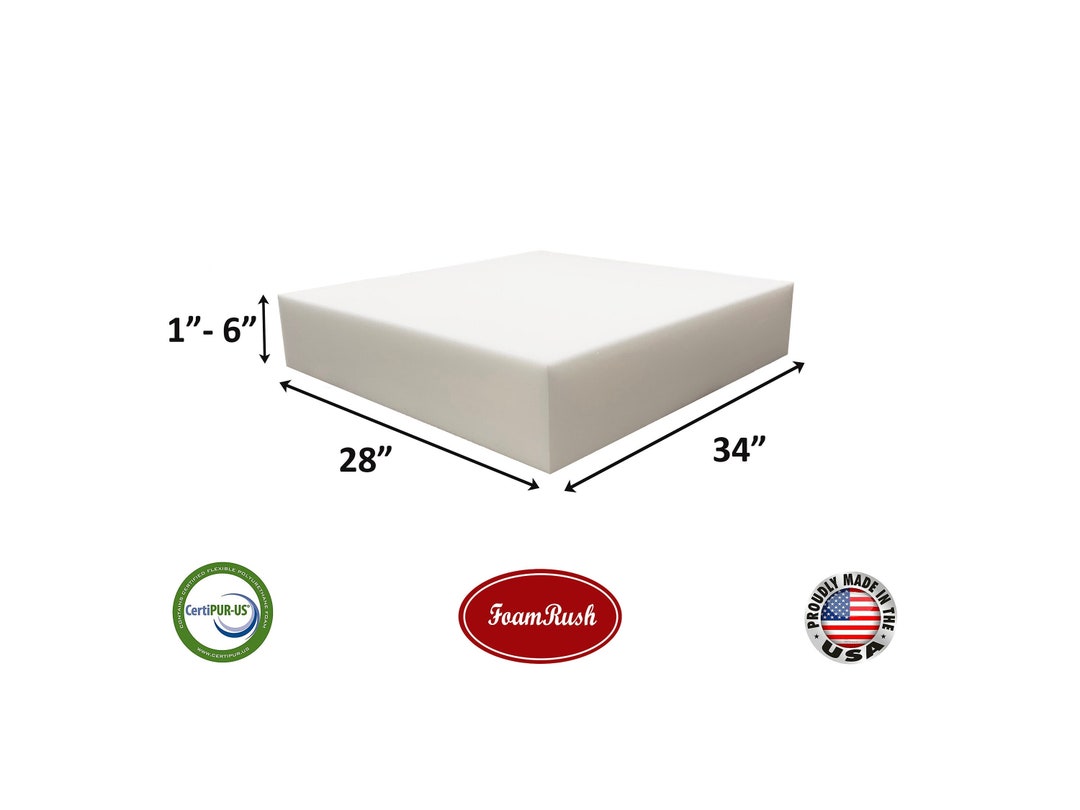 28 X 34 High Density Upholstery Foam Cushion chair Cushion Square Foam