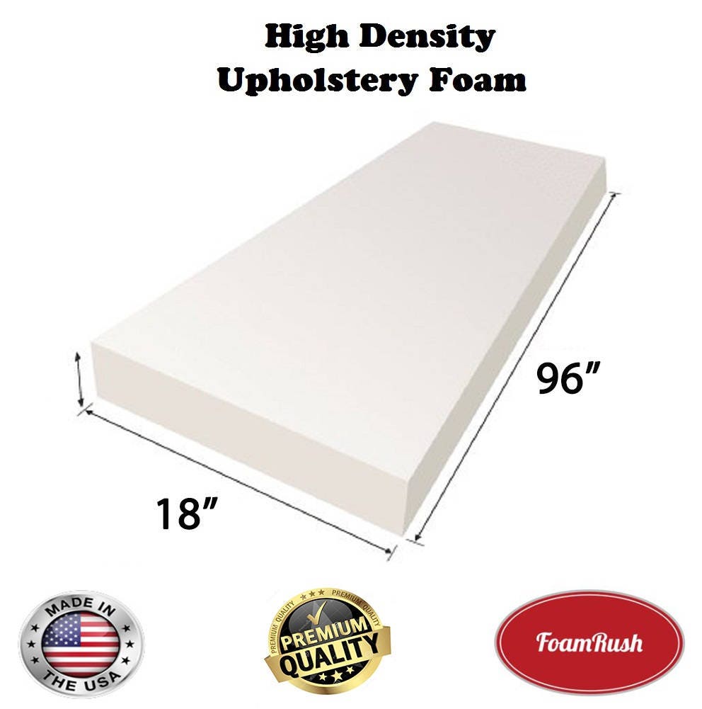 High Density Upholstery Foam ( Cushion Sofa chair couch replacement  Upholstery sheet) 1 Thickness x 24 Width x 96 Length :: Shop By Foam.