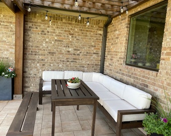 Custom Made Cushions -  Deep Seat Cushion Replacement for Wicker furniture, Chaise Chair Cushion