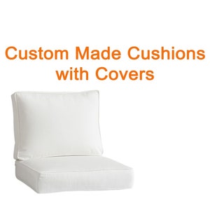 Sunbrella Custom Outdoor/Indoor Cushions, Sunbrella Outdoor Pillows, Custom Bench Cushion, Custom Window Seat Cushion, Custom Patio Cushion