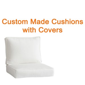 Custom Outdoor Indoor Cushions Cushions, Outdoor Pillows, Patio Cushions, Mudroom Cushion, Porch Cushion, Bench Cushion, Sunbrella Cushions