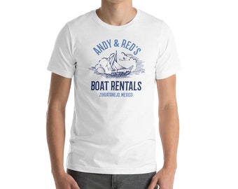 andy and red's boat rentals t shirt