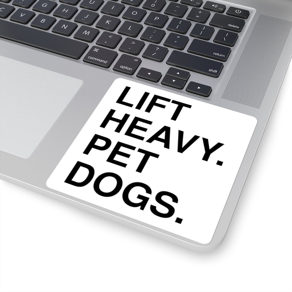 Lift Heavy Pet Dogs Weights Workout Fitness Sticker for Dog Etsy