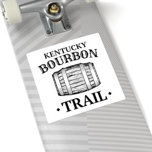 Bourbon Trail Sticker Kentucky Whiskey Square Stickers