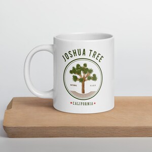 Joshua Tree National Park California Parks Camping White glossy mug