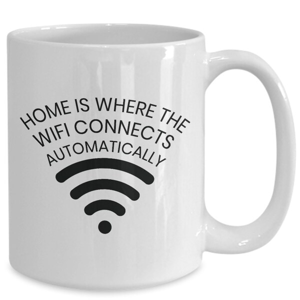 Computer nerd wifi internet gamer wi-fi cofee mug