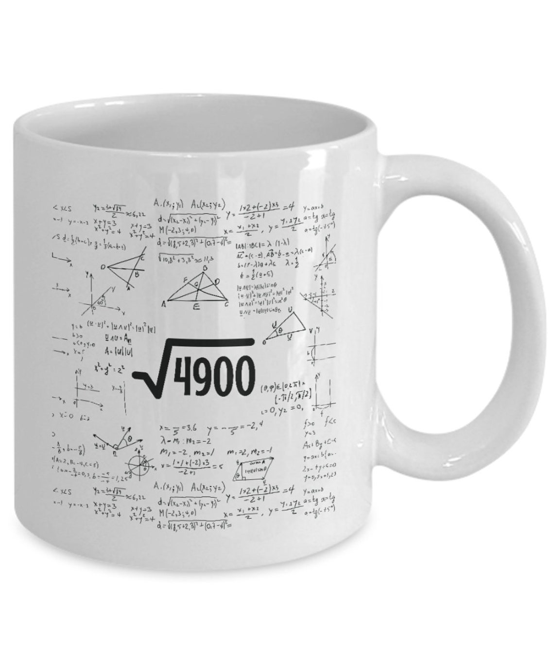 Square root of 4900 70 year old 70th birthday gift coffee
