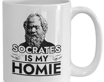 Socrates is my homie philosophy gift coffee mug