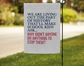 Anti Trump Garden Flag, Resist Political Protest Yard Flag, Liberal Democrat Outdoor Decor