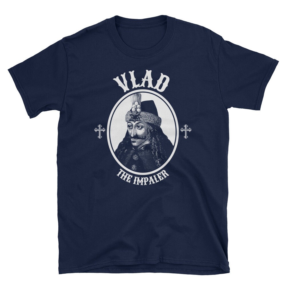 T-shirt Dracula Vlad Tepes - Personnalisable, Multicolore, 100% Coton, Tailles S à 3XL, Neuf Avec étiquettes