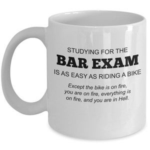 Bar exam mug sarcastic attorney gift for lawyer