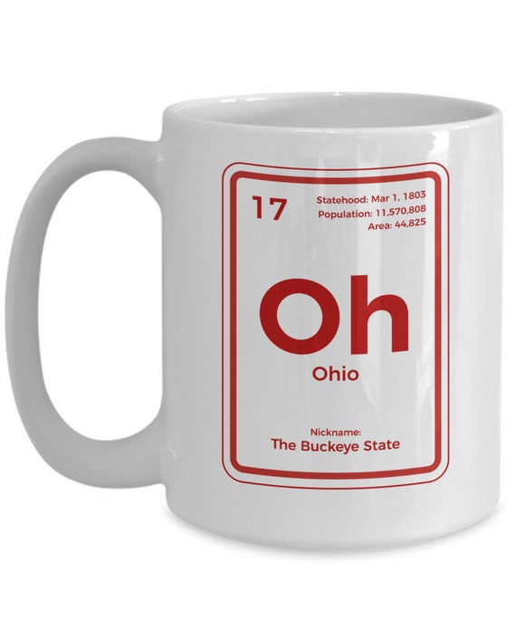 Ohio Shirt Periodic Table Buckeye State Gift Ohio Shirt Periodic Table Buckeye State Gift