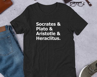 Socrates Plato Aristotle Heraclitus Greek Philosopher Unisex t-shirt
