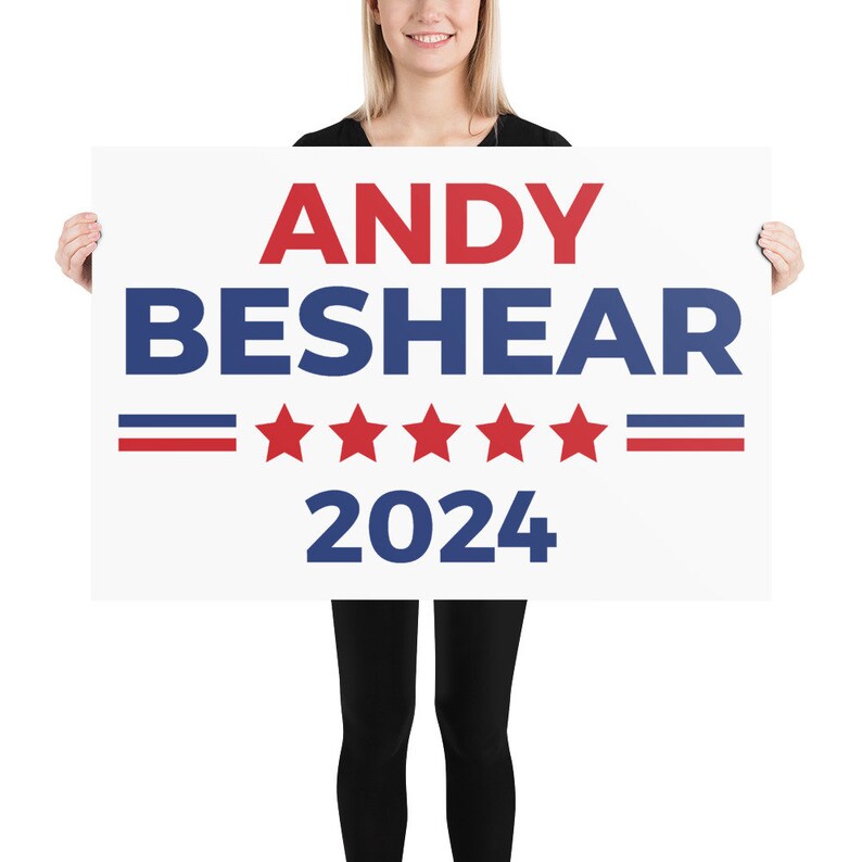 Andy Beshear Poster 2024 Kentucky Governor for President Etsy