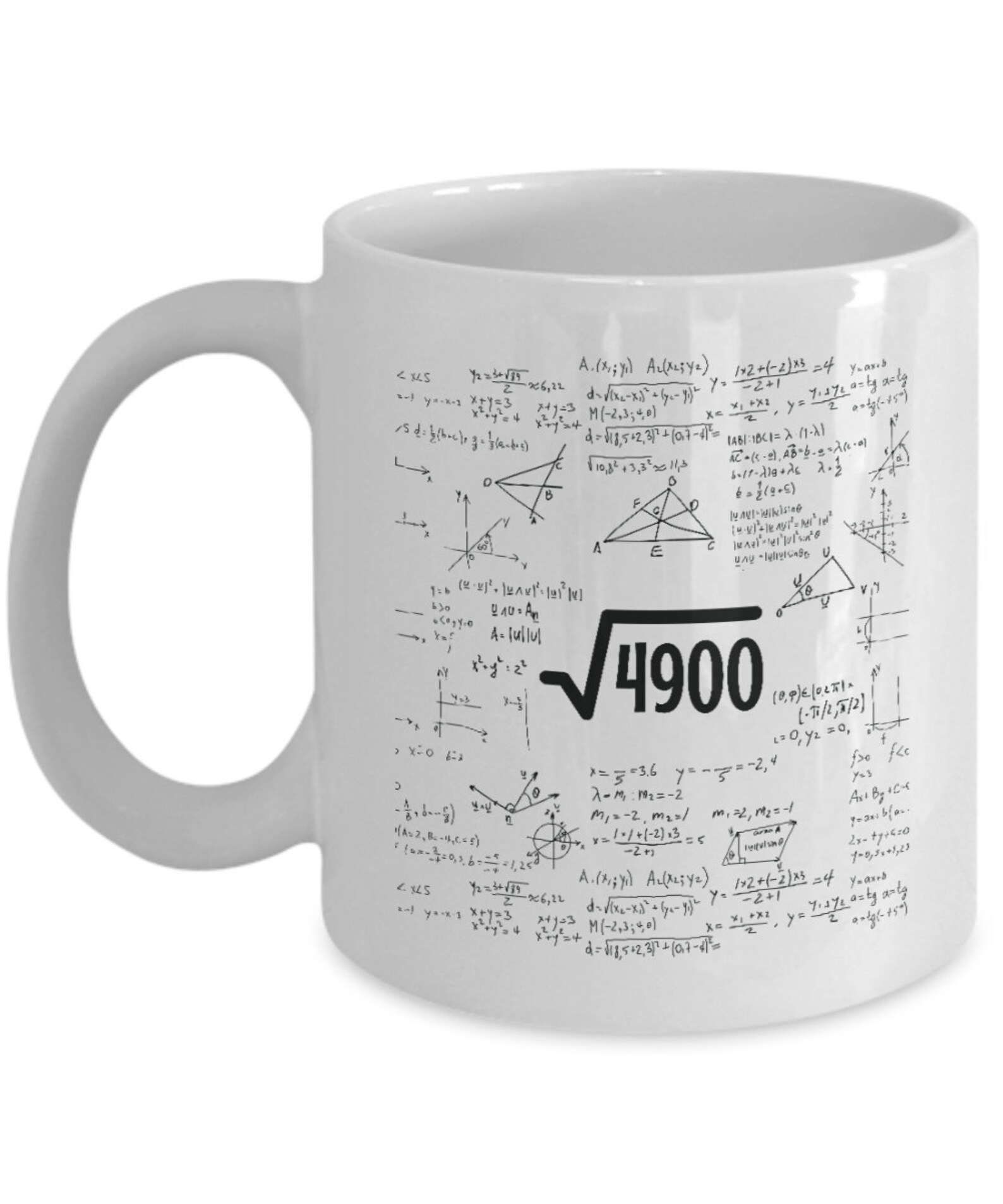 Square root of 4900 70 year old 70th birthday gift coffee