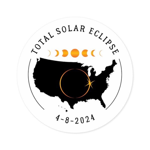 Solar Eclipse Stickers Etsy