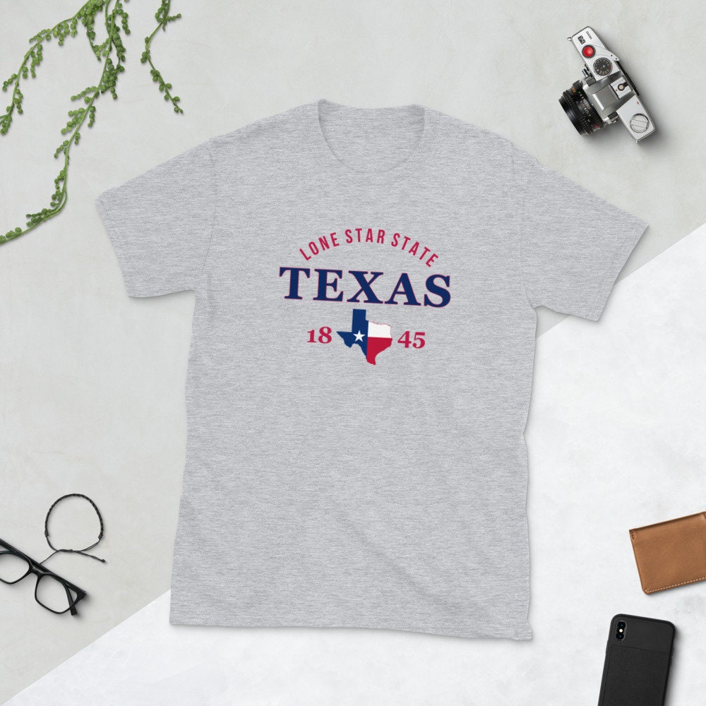Texas State Pride Flag Native Lone Star State Short-sleeve - Etsy
