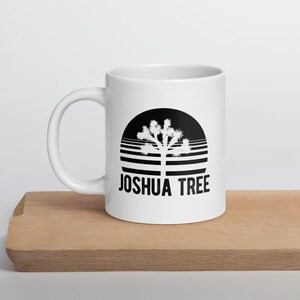 Joshua Tree National Park California Parks Camping White glossy mug