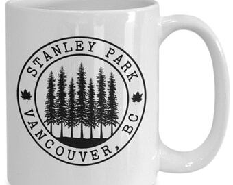 Stanley park vancouver british columbia coffee mug