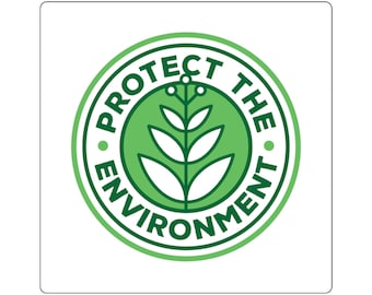 Protect the Environment Climate Change Sticker Gift for Liberal Democrat Square Stickers