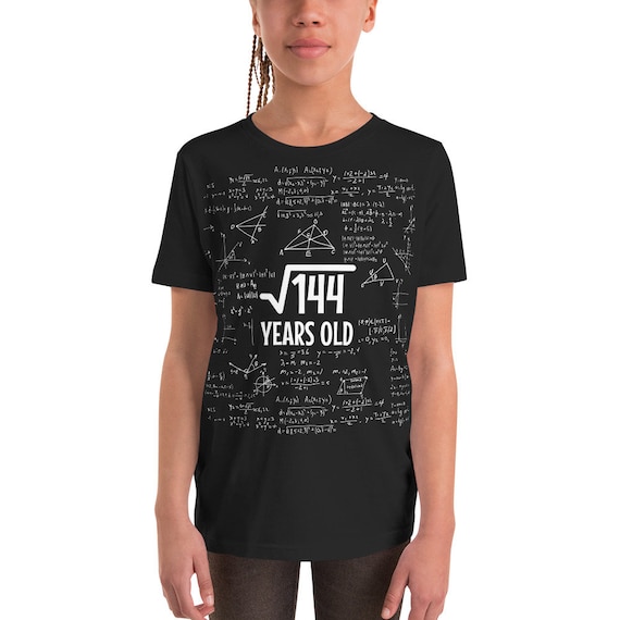 Square Root Of 144: 12 Years Old, 12th Birthday Gift T-Shirt Square Root Of 144: 12 Years Old, 12th Birthday Gift T-Shirt