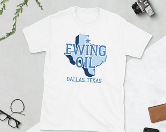 Vintage Dallas Texas Ewing Oil Shirt Short-Sleeve Unisex T-Shirt