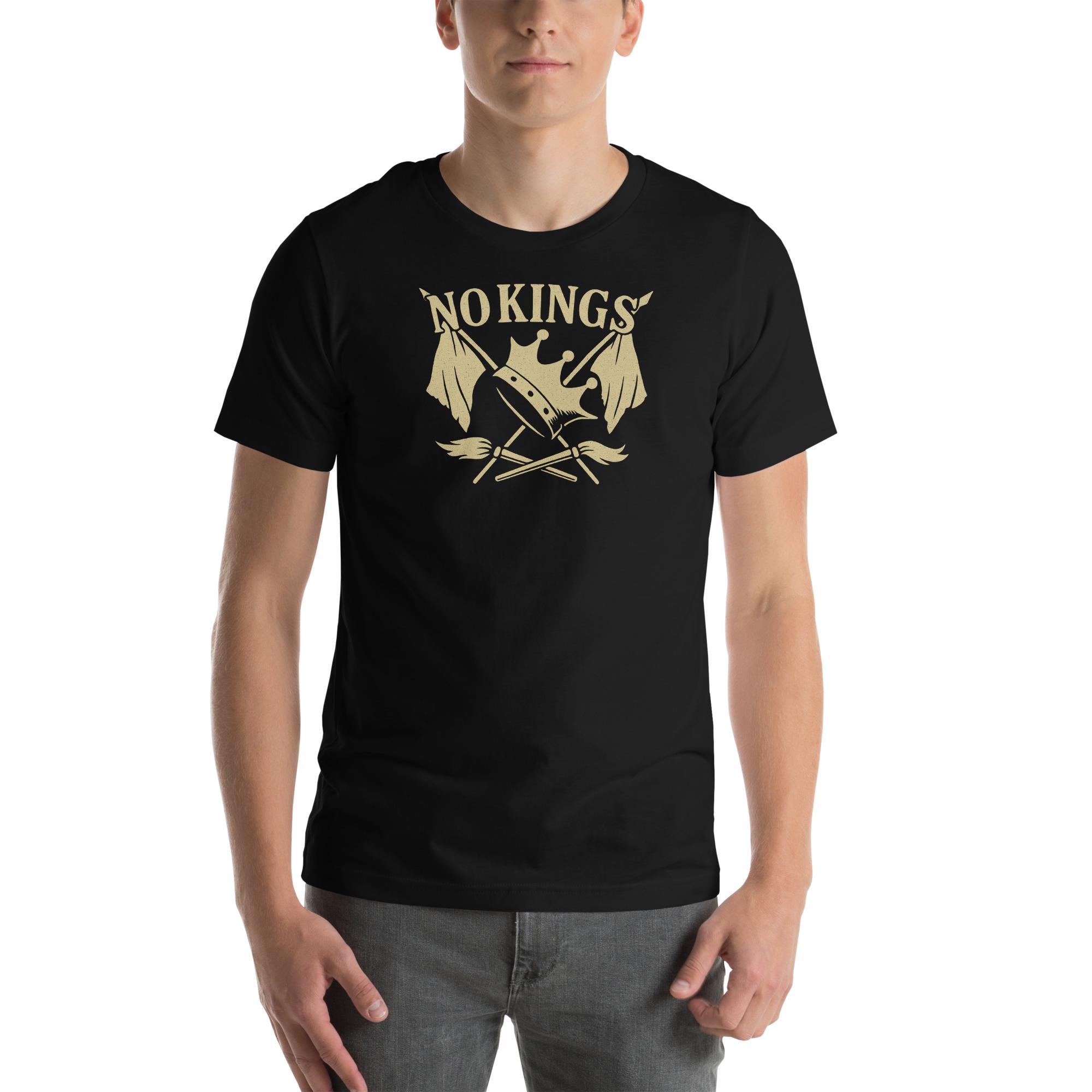 No Kings Broken Crown Rebellion Flag Unisex T-shirt - Etsy