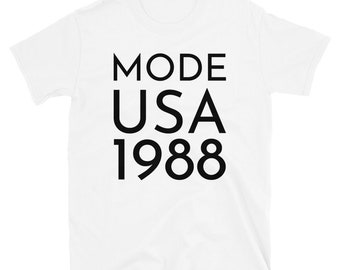 Mode Shirt USA 1988 Masses Tour T-shirt unisexe à manches courtes