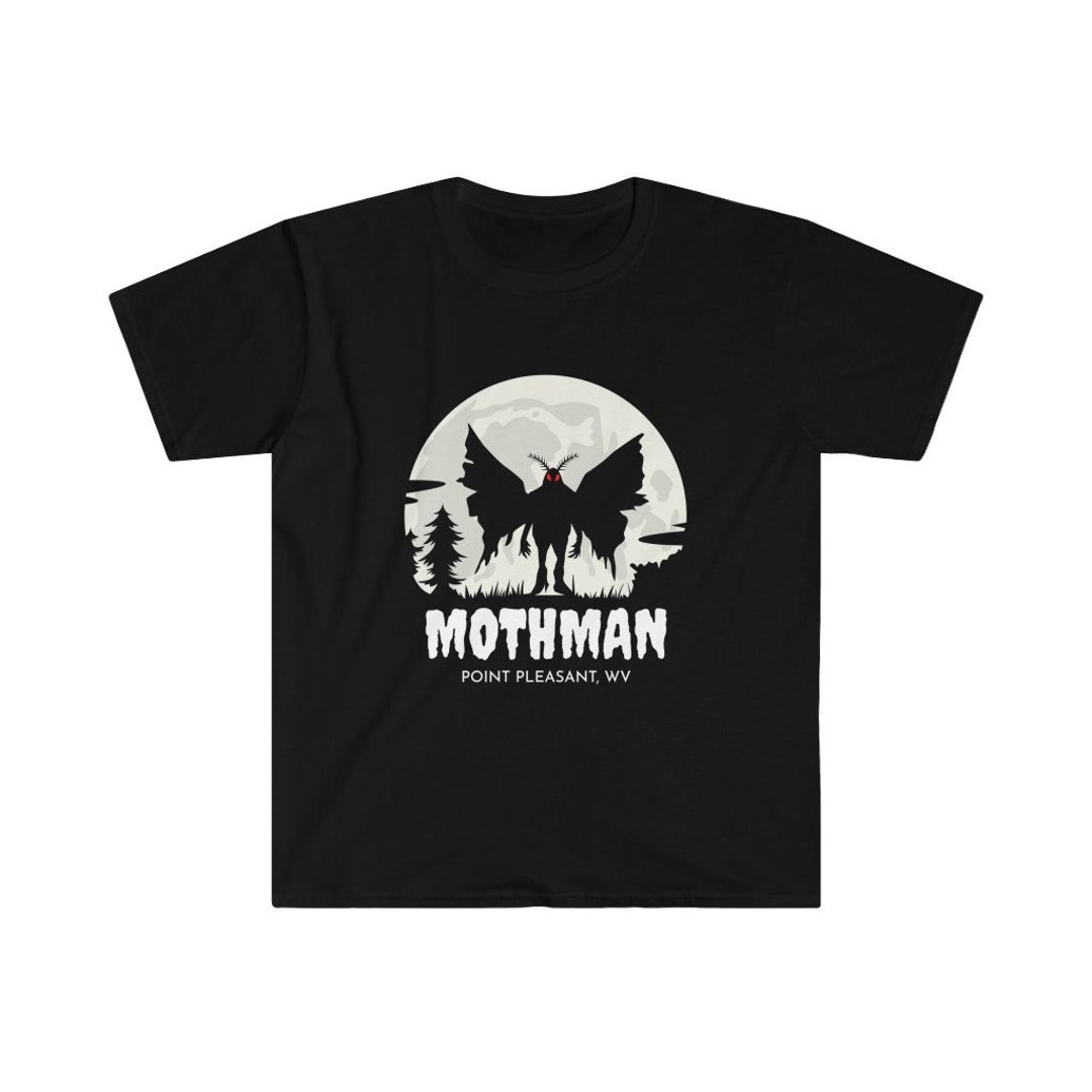 Mothman Point Pleasant West Virginia Mothman Unisex Softstyle T