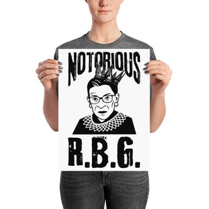 Ruth Bader Ginsburg Notorious RBG Poster - Etsy