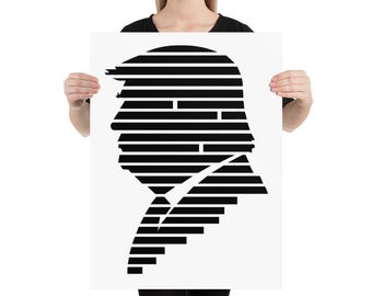 Heavily Redacted Donald Trump Protest Poster