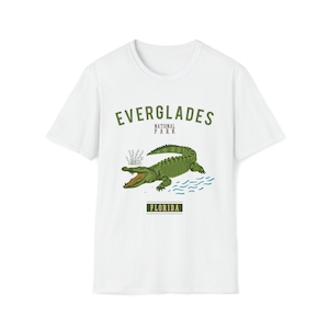 Everglades National Park Shirt Alligator Florida Camping Unisex Softstyle T-Shirt