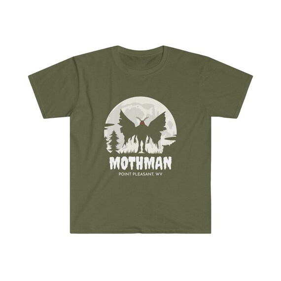 Mothman Point Pleasant West Virginia Mothman Unisex Softstyle T