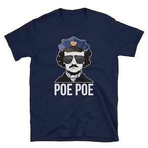Edgar Allan Poe Shirt Allen Literature Funny Police Short-Sleeve Unisex T-Shirt