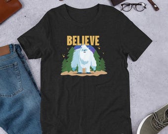 Believe in the Abominable Snowman – Funny Cryptid Unisex t-shirt