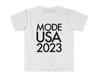 Mode USA 2023 Tour Camiseta unisex de estilo suave