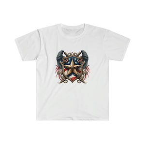 Union Army Inspired Freedom Symbol Civil War Emblem Unisex Softstyle T-Shirt