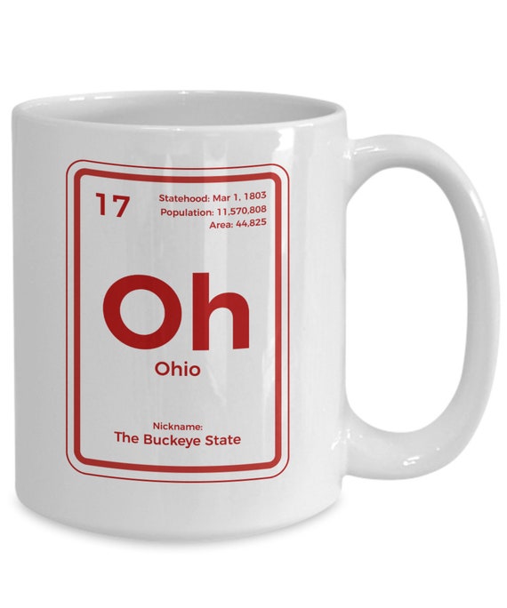 Ohio Shirt Periodic Table Buckeye State Gift Ohio Shirt Periodic Table Buckeye State Gift